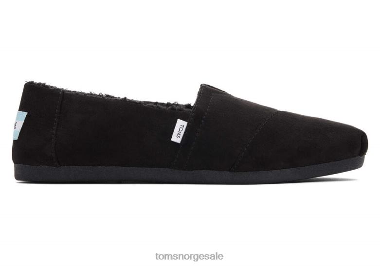 Toms kvinnerrepreve alpargatamikrofiber svart sko 0V06V72