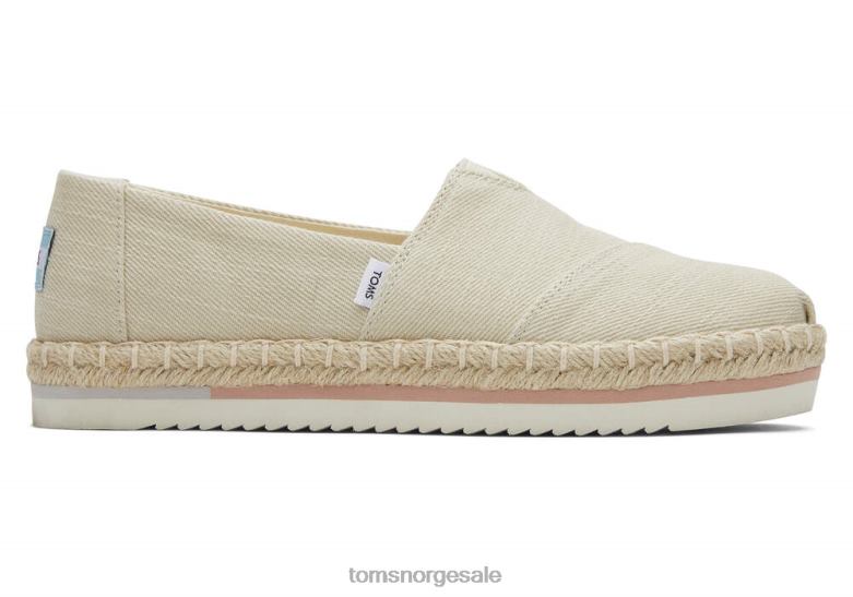 Toms kvinnerplattform alpargatanaturlig sko 0V06V176