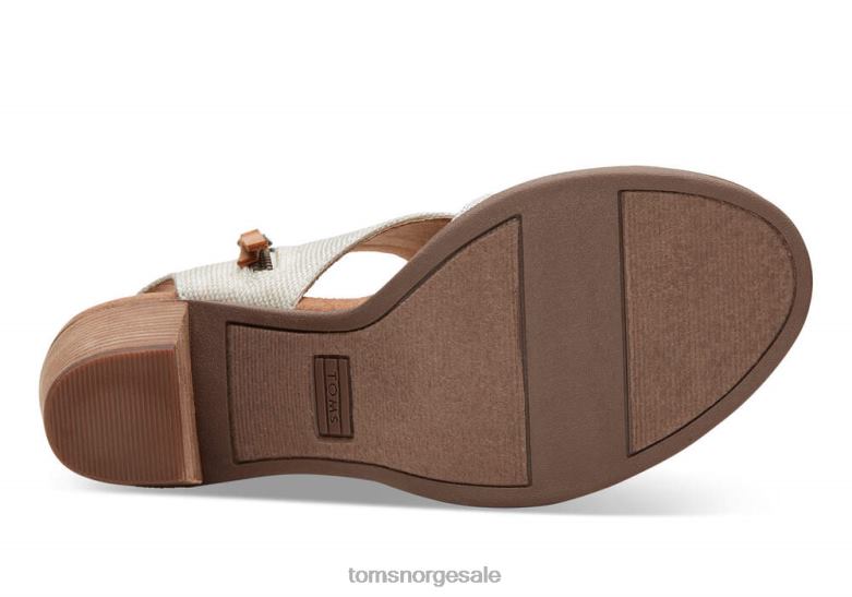 Toms kvinnersandal med hæl på Mallorcanaturlig sko 0V06V216