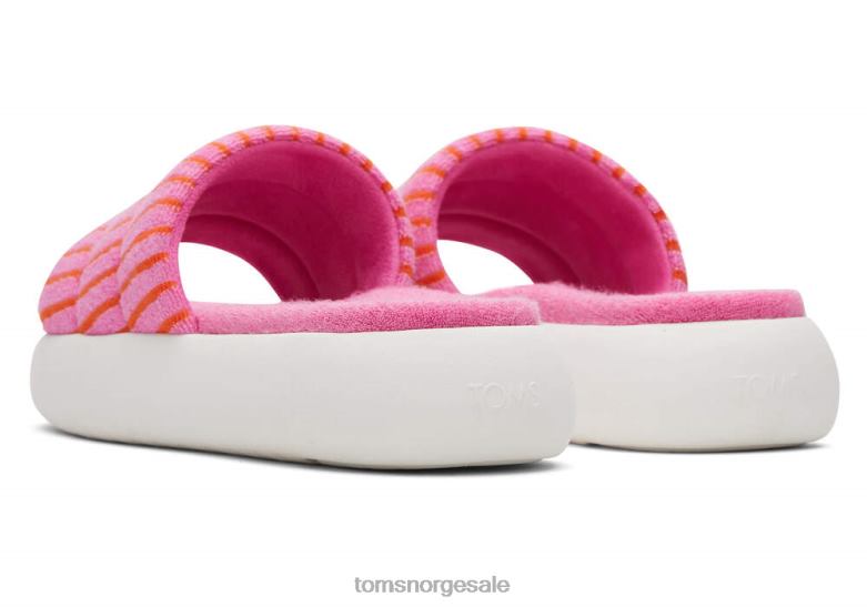 Toms kvinnermallow slide frottérosa stripet frotté sko 0V06V243