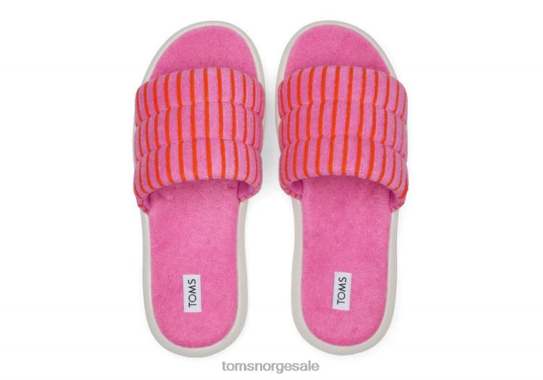 Toms kvinnermallow slide frottérosa stripet frotté sko 0V06V243