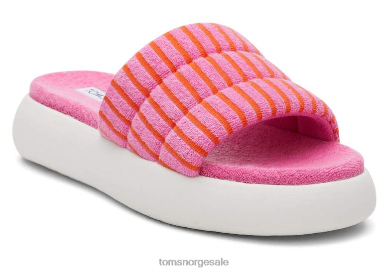 Toms kvinnermallow slide frottérosa stripet frotté sko 0V06V243
